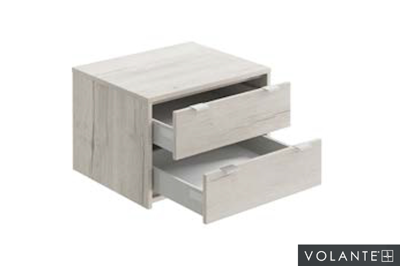 Two Drawer Bedside Cabinet by Volante