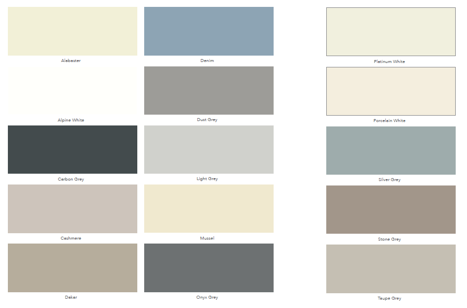 Solid Colour Panel Finishes
