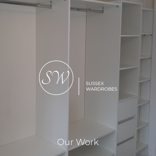 Wardrobe Interior With Shelves and Drawers