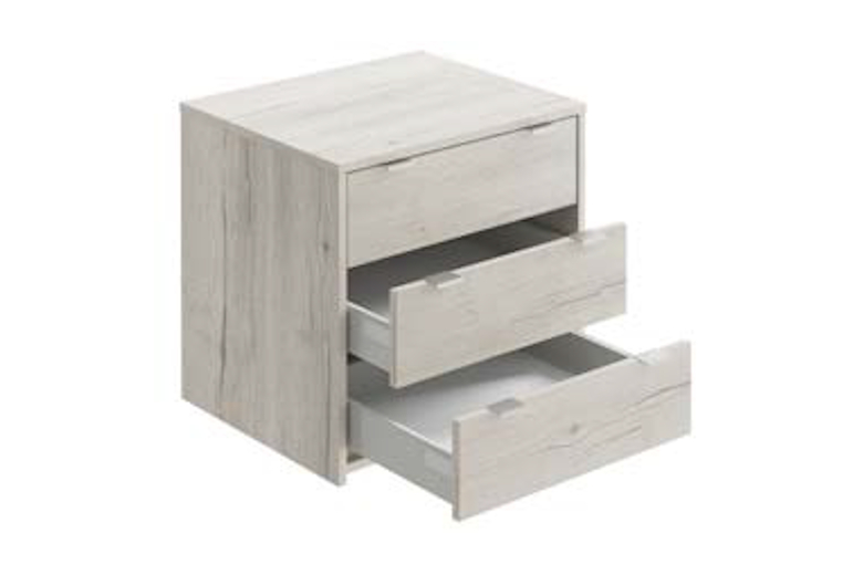 Three Drawer Bedside Cabinet by Volante