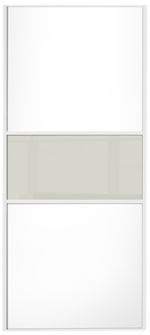  classic fineline, white framed, white/arctic white glass/white door