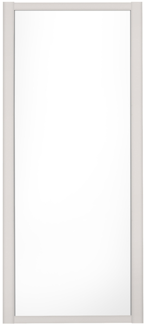 Shaker Single panel, Cashmere frame, white door