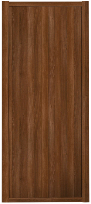 Shaker Single panel, walnut framed, walnut effect panel door