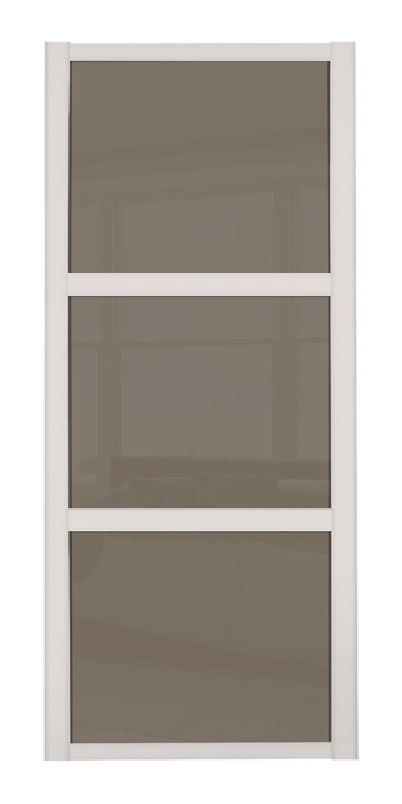Shaker Wideline, Cashmere framed, cappuccino glass/cappuccino glass/cappuccino glass door