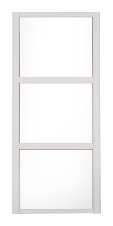 Shaker Wideline, Cashmere framed, white/white/white door