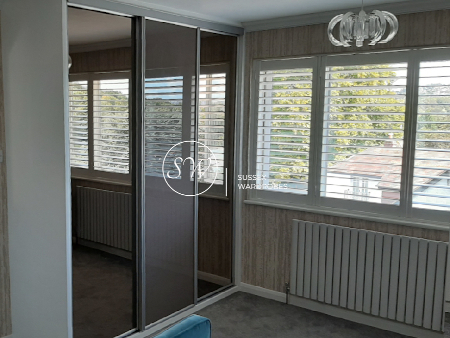 Full Panel, Bronze Mirror and Glass with Aluminium Frame