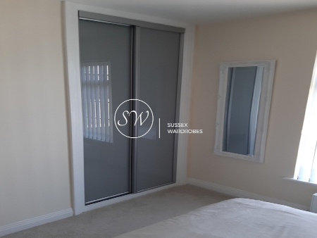 Full Panel, Grey Glass with Aluminium Frame