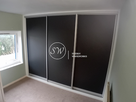 Full Panel, Carbon Grey with Aluminium Frame