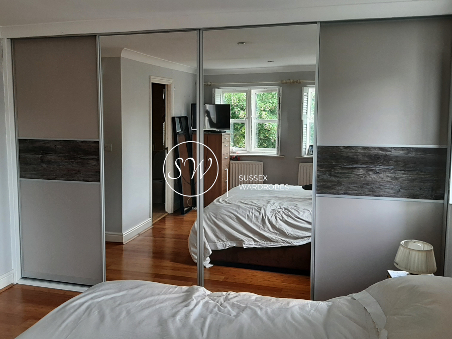 Photograph of a fitted sliding wardrobe in Haywards Heath