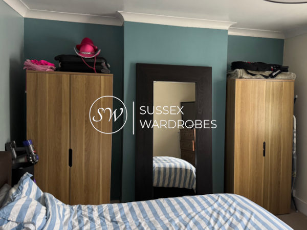 The old free standing wardrobes