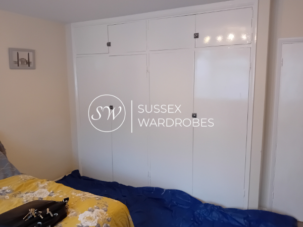 The wardrobe before our renovation
