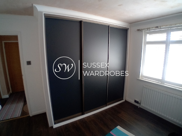 Our finished work with new sliding doors
