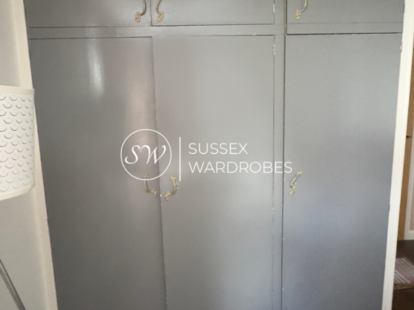 The smaller wardrobe before we began work