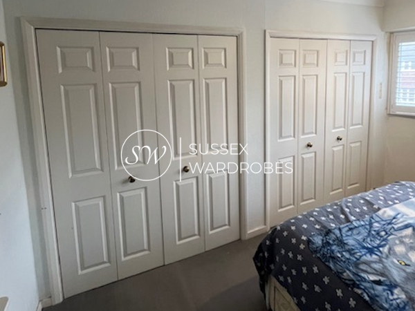 Old hinged wardrobe doors