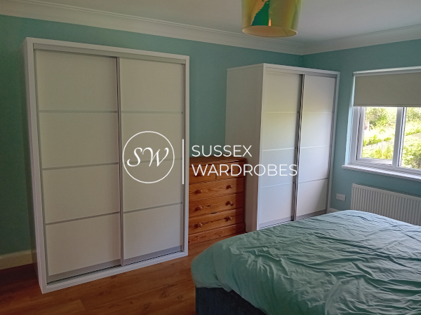 Our finished sliding wardrobes. Shown with the doors closed