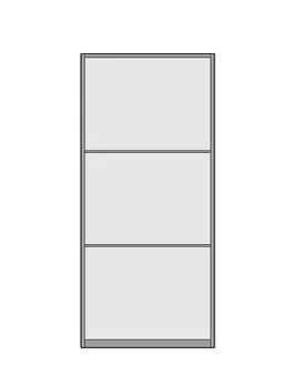 View Three Panel Equal Door