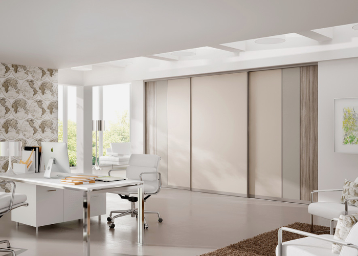 Cashmere, Dakar and Driftwood Sliding Wardrobe Doors Image
