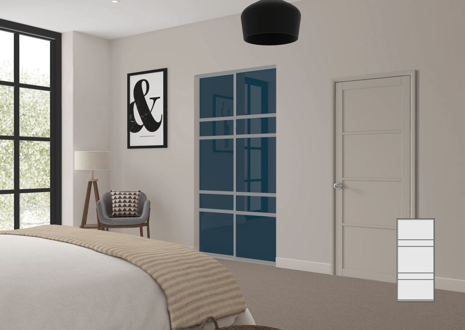 Five Panel Door Configuration