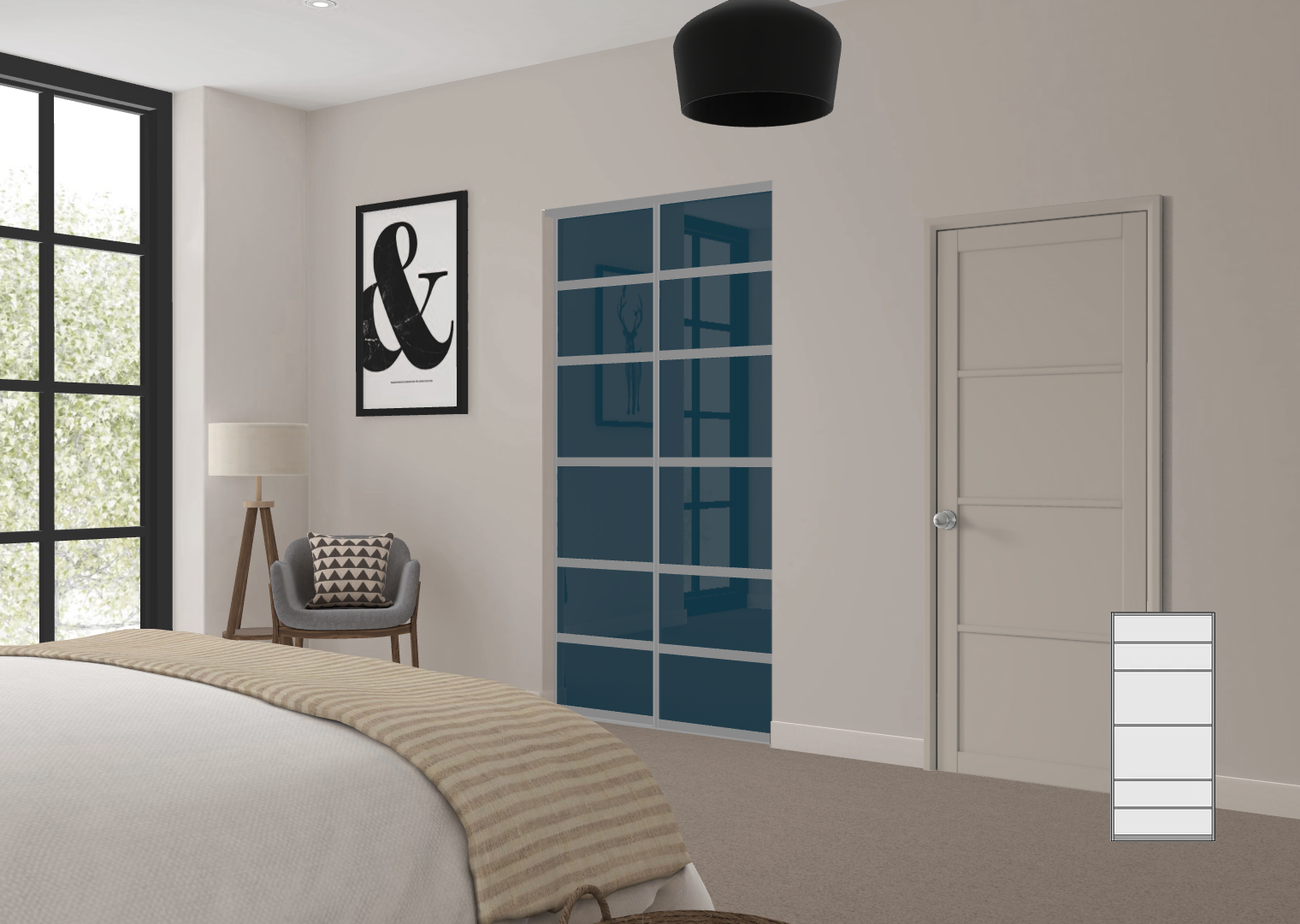 Six Panel Door Configuration