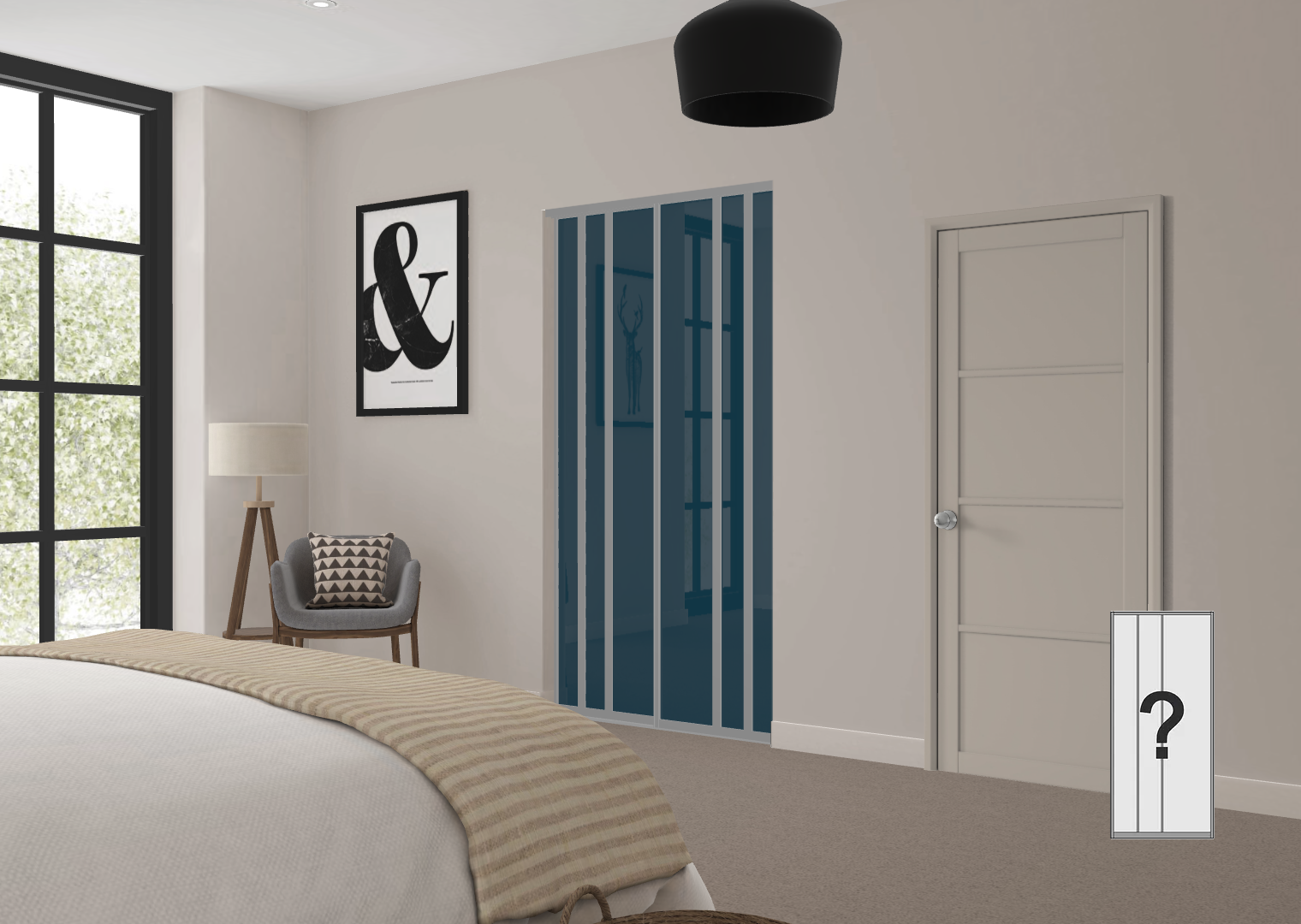 Vertical Bespoke Panel Door Configuration